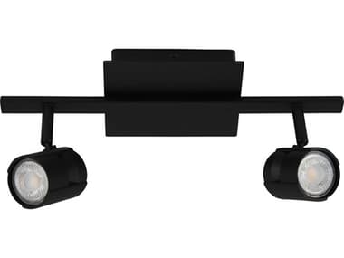 Eglo Vergiano 2-Light Black Cylinder Track & Rail Light EGL203396A