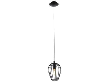 Eglo Strathclyde 1-Light Matte Black Mini Pendant EGL203527A