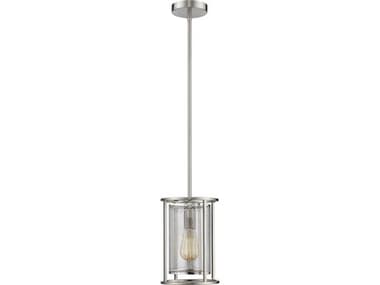 Eglo De Velde 1-Light Matte Nickel Cylinder Mini Pendant EGL203544A