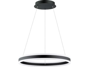 Eglo Tonarella 1-Light Black Round Pendant EGL203952A