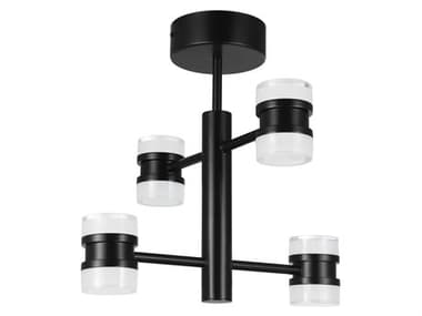 Eglo Romendo 4-Light Matte Black Semi Flush Mount EGL204149A