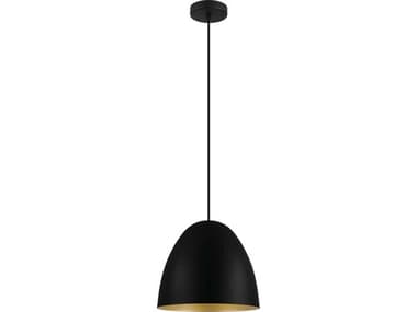 Eglo Sarabia 1-Light Black Bell Mini Pendant EGL204315A