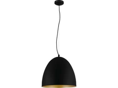 Eglo Sarabia 1-Light Black Bell Pendant EGL204316A