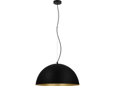 Eglo Rafaelino 1-Light Black Dome Pendant EGL204321A