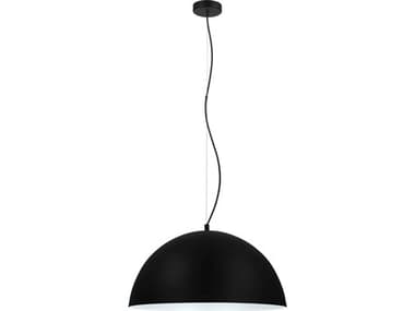 Eglo Rafaelino 1-Light Black Dome Pendant EGL204325A