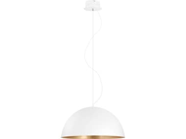 Eglo Gaetano 1-Light White Dome Pendant EGL204378A