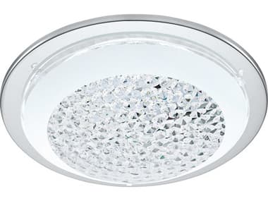 Eglo Acolla 1-Light Chrome Round Flush Mount EGL204396A