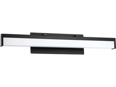 Eglo Hemlock 1-Light Matte Black Vanity Light EGL205129A