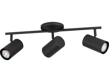 Eglo Calloway 3-Light Structured Black Cylinder Track & Rail Light EGL205133A