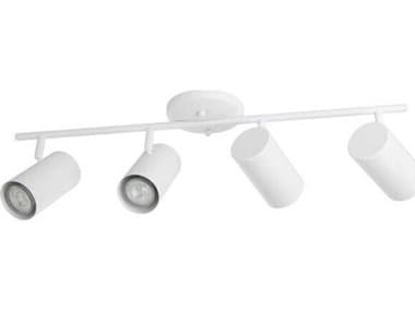 Eglo Calloway 4-Light White Cylinder Track & Rail Light EGL205165A