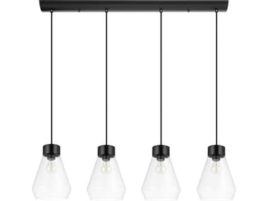 Eglo Montey 4-Light Matte Black Island Pendant EGL205322A