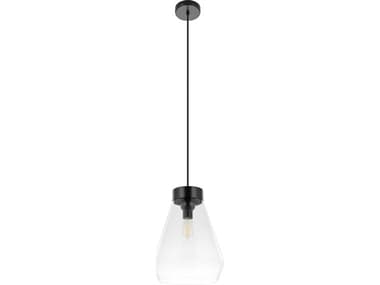 Eglo Montey 1-Light Matte Black Bell Mini Pendant EGL205326A