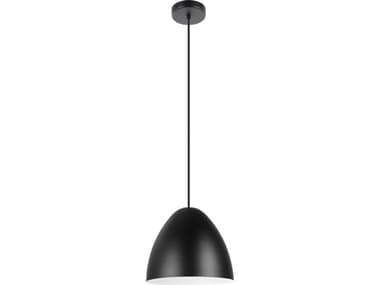 Eglo Sarabia 1-Light Black Bell Mini Pendant EGL205419A
