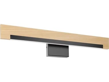 Eglo Camacho 1-Light Black Wood Vanity Light EGL205523A