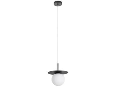 Eglo Arenales 1-Light Structured Black Globe Mini Pendant EGL205632A