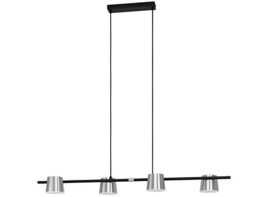 Eglo Altmira Altamira 4-Light Structured Black Matte Nickel Island Pendant EGL205643A