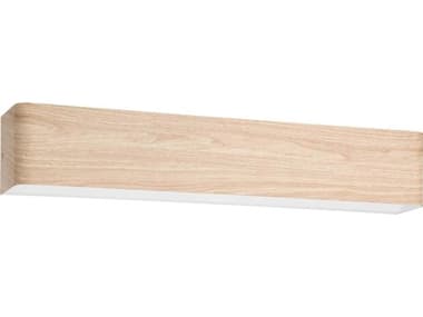 Eglo Dublin 1-Light Natural Wood Vanity Light EGL205734A