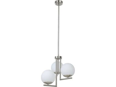 Eglo Denver 3-Light Matte Nickel Globe Pendant EGL205756A