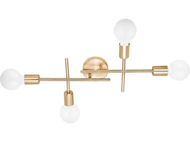 Eglo Avondale 4-Light Brushed Gold Wall Sconce EGL205769A