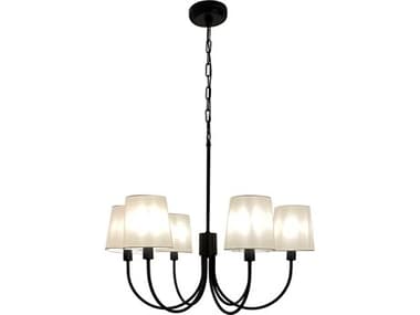 Eglo Smyrna 6-Light Black Chandelier EGL205788A