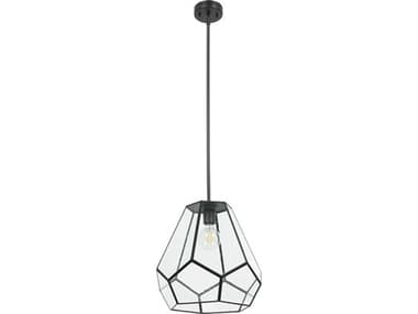 Eglo Mardyke 1-Light Black Geometric Pendant EGL205843A