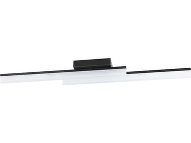 Eglo Palmital 2-Light Black Linear Flush Mount EGL206024A