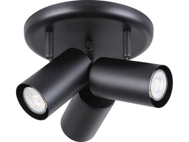 Eglo Calloway 3-Light Black Cylinder Track & Rail Light EGL206043A