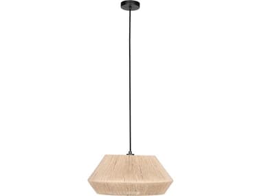 Eglo Alderney 1-Light Black Brown Pendant EGL206081A