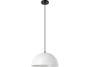 Eglo Rafaelino 1-Light Grey White Dome Pendant EGL206242A