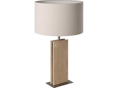 Eglo Belesar Travertine Natural Fabric Brown Buffet Lamp EGL206323A