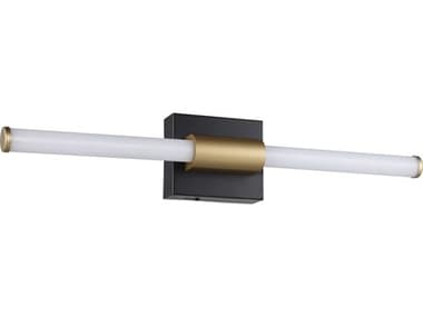 Eglo Danika 1-Light Matte Black Gold Vanity Light EGL206372A