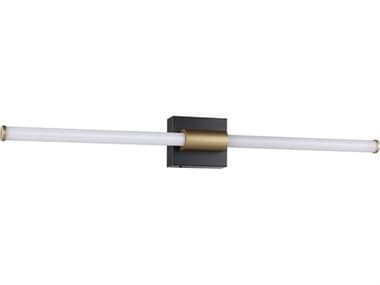 Eglo Danika 1-Light Matte Black Brushed Nickel Gold Vanity Light EGL206373A
