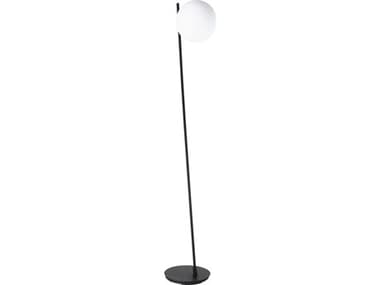 Eglo Rondo Black White Glass Floor Lamp EGL206807A