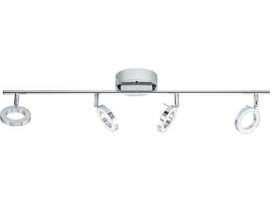 Eglo Naudella 4-Light Chrome Round Track & Rail Light EGL31362A