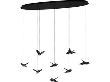 Eglo Paratebueno 8-Light Black Chrome Island Pendant EGL390055A
