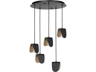 Eglo Serenara 5-Light Black Pendant EGL390183A