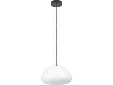 Eglo Balmes 1-Light Black White Pendant EGL390201A