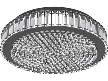 Eglo Balparda 1-Light Black Round Flush Mount EGL390248A