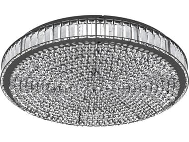 Eglo Balparda 1-Light Black Round Flush Mount EGL390249A