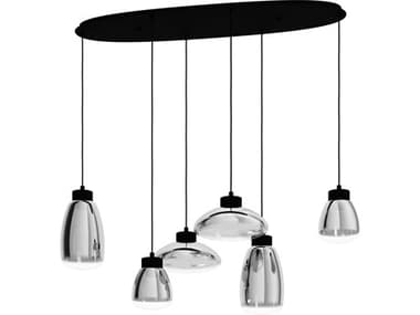 Eglo Sarnarra 6-Light Black Island Pendant EGL390301A