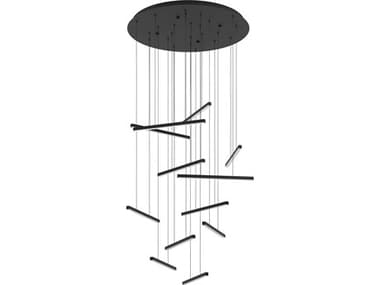 Eglo Lindoza 12-Light Black Linear Pendant EGL390351A