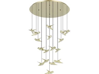 Eglo Paratebueno 17-Light Brass Pendant EGL390398A