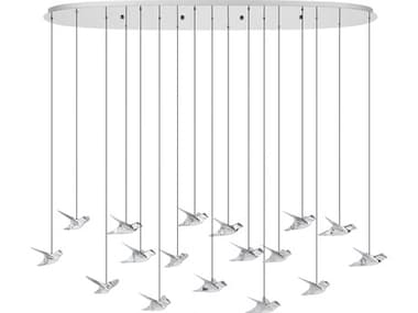 Eglo Paratebueno 17-Light Chrome Island Pendant EGL390403A
