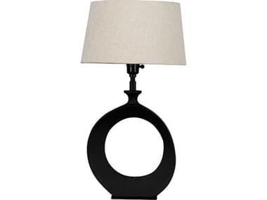 Eglo Diezma Black Natural Exterior White Interior Fabric Table Lamp EGL390423A