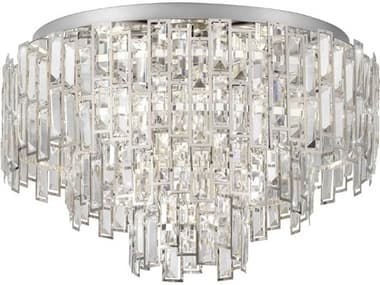 Eglo Calmeilles 10-Light Chrome Tiered Flush Mount EGL39624A