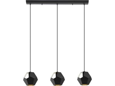 Eglo Rasigures 3-Light Black Geometric Island Pendant EGL39634A