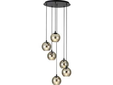 Eglo Lemorieta 6-Light Black Globe Pendant EGL39687A