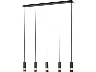 Eglo Bernabeta 5-Light Black Cylinder Island Pendant EGL39706A