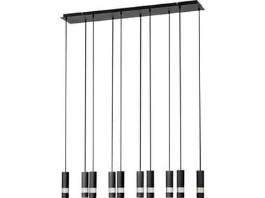 Eglo Bernabeta 10-Light Black Cylinder Island Pendant EGL39707A