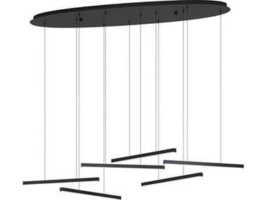 Eglo Lindoza 6-Light Black Linear Island Pendant EGL39915A